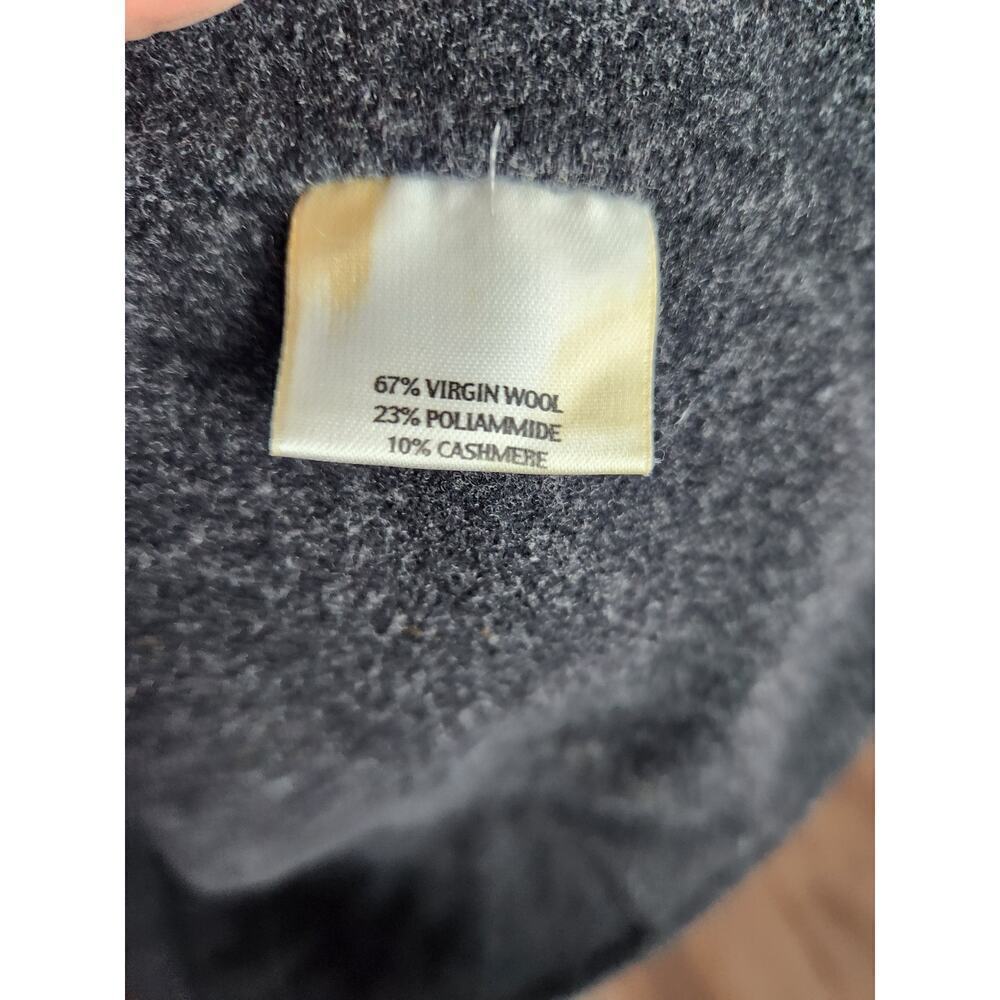 Eileen Fisher Open Front Long Coat Oversized wool cashmere blend sz S old money - Picture 5 of 7